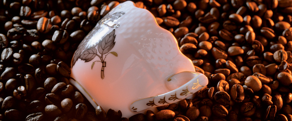  Kahve keyfinizi Herend fincanları ile daha zevkli hale getirebilirsiniz.
