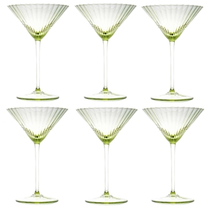 6 lı Martini Bardağı Zeytin Yeşili