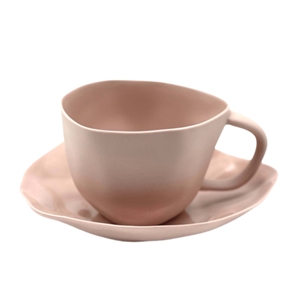 Çay Fincan ve tabağı (Pembe)