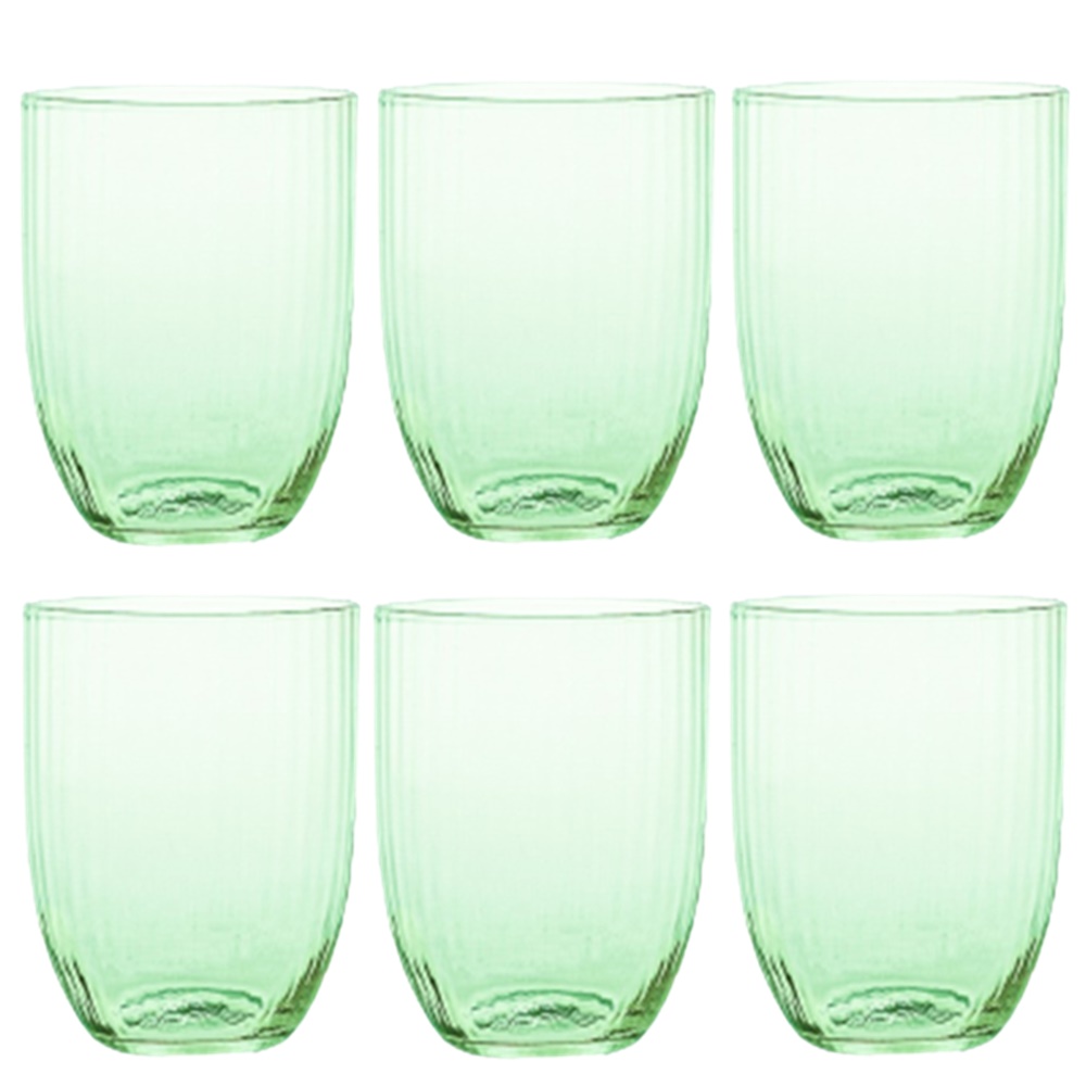 6 lı Su / Meşrubat Bardağı Açık Yeşil