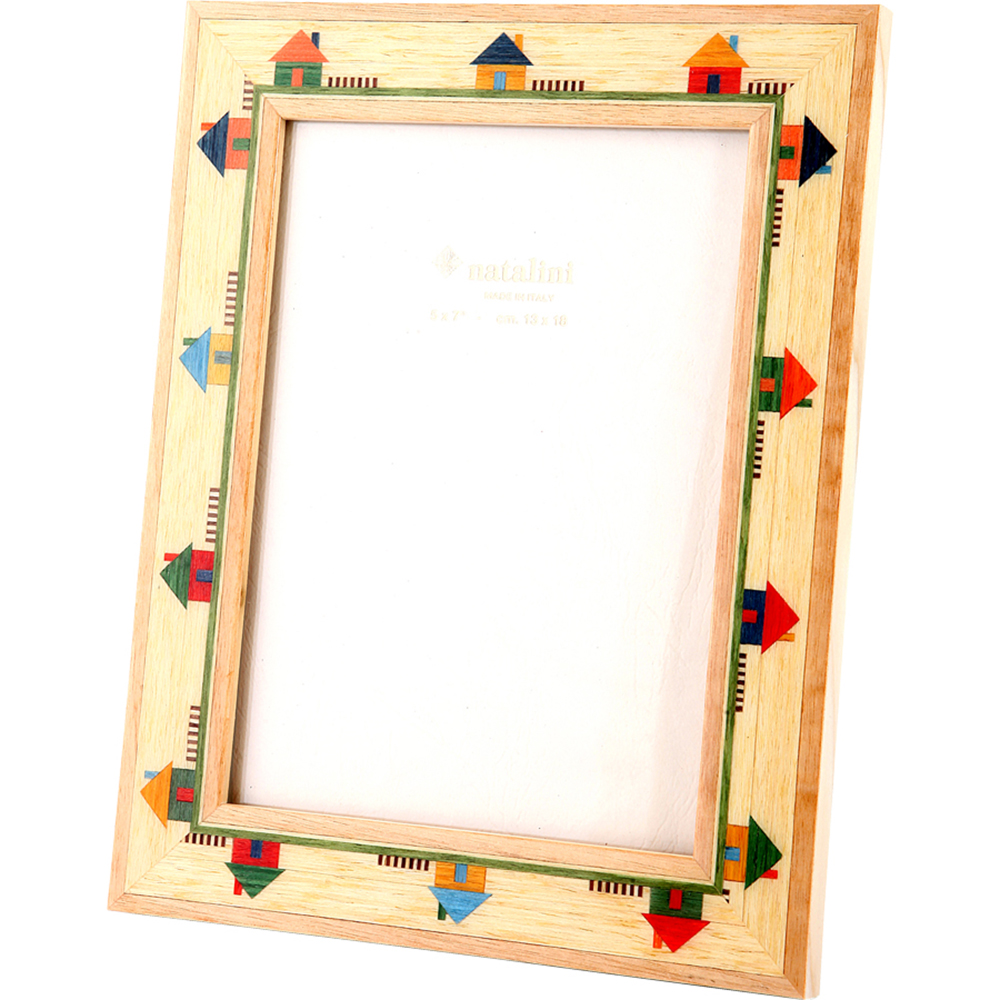 Natalini Maison Cornice Portafoto In Legno Intarsiato 13x18 Cm | Made In Italy, Tulipier E Velluto - 5